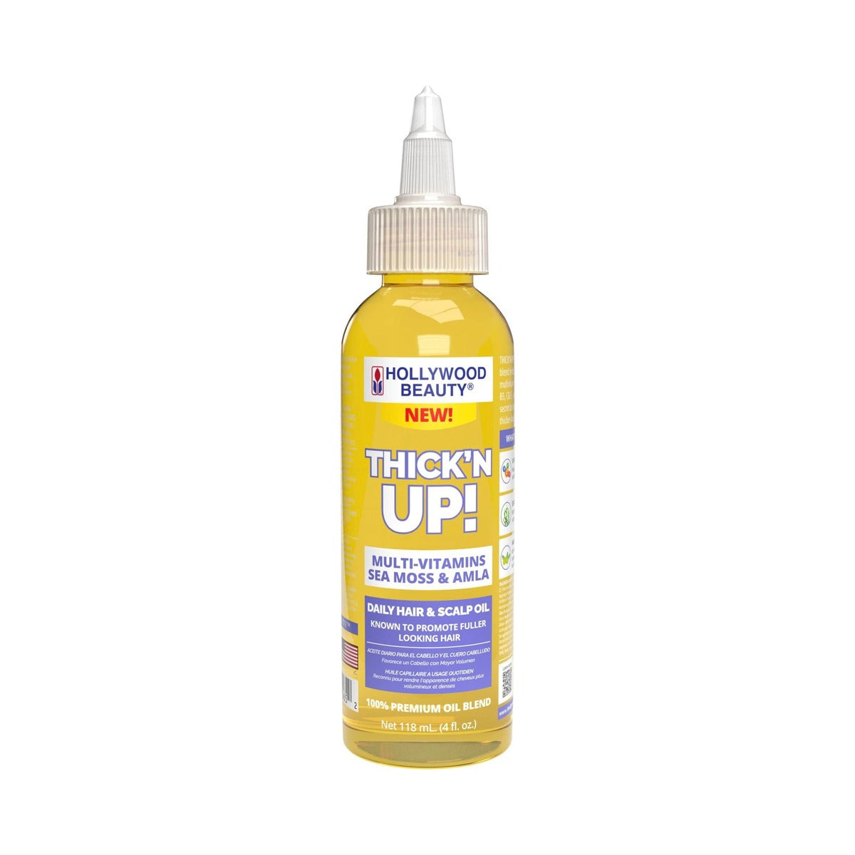 Hollywood Beauty Thick'n Up! Multi-Vitamin Hair Oil 4 Oz (Pack of 12)