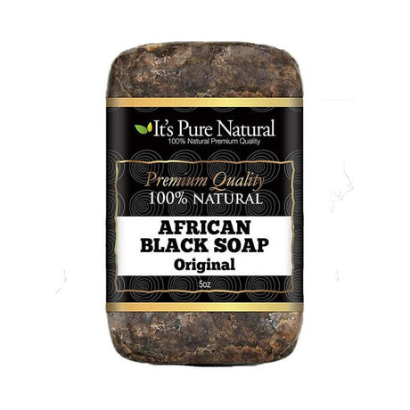 Create Its Pure Natural African Black Soap Bar 5 Oz (Pack of 24)