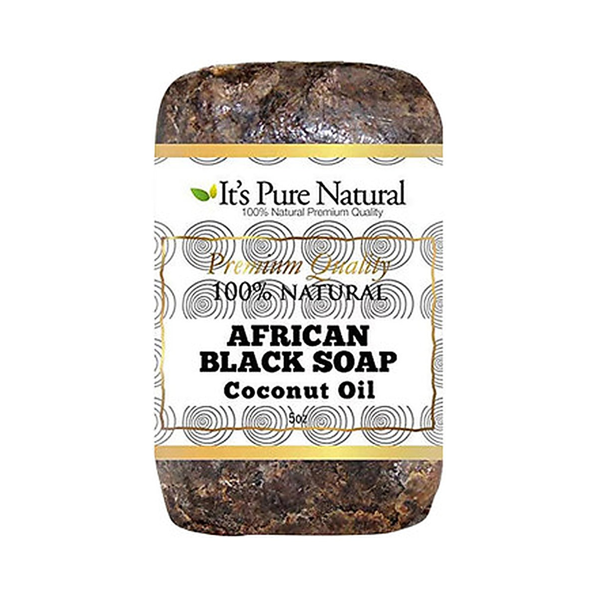 It's Pure African Black Soap Coconut 5 Oz (Pack of 24)