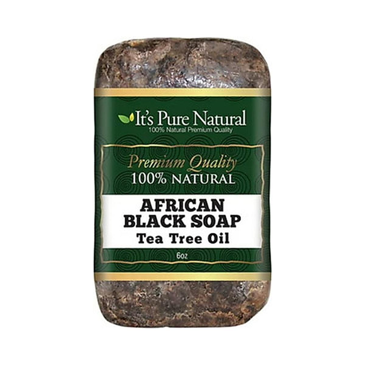 It's Pure Natural African Black Soap 6 Oz (Pack of 24)
