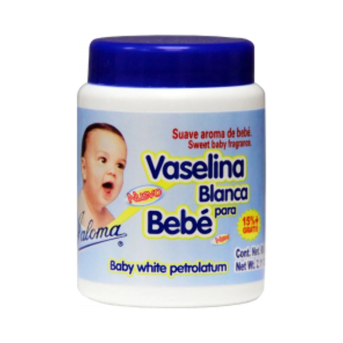 Jaloma Vaselina Baby White Petrolatum 2.11 Oz (Pack of 36)