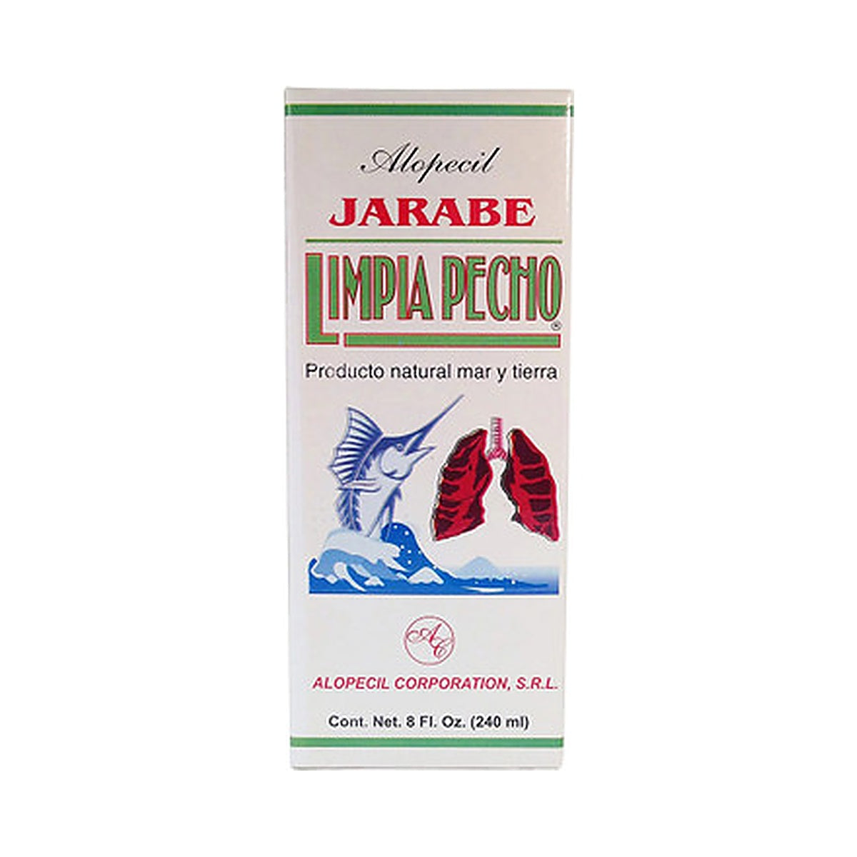 Alopecil Jarabe Limpia Pecho 8 Fl.oz (Pack of 24)