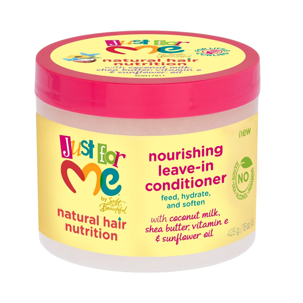 Just For Me Natural Hair Milk Leave-In Conditioner 15 Oz (Pack of 6)
