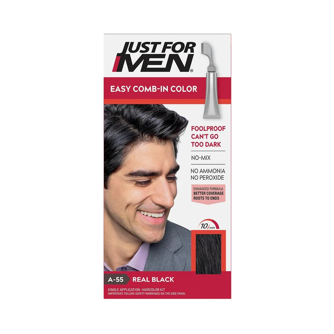 Just For Men AutoStop Real Black Hair Color (Pack of 12)