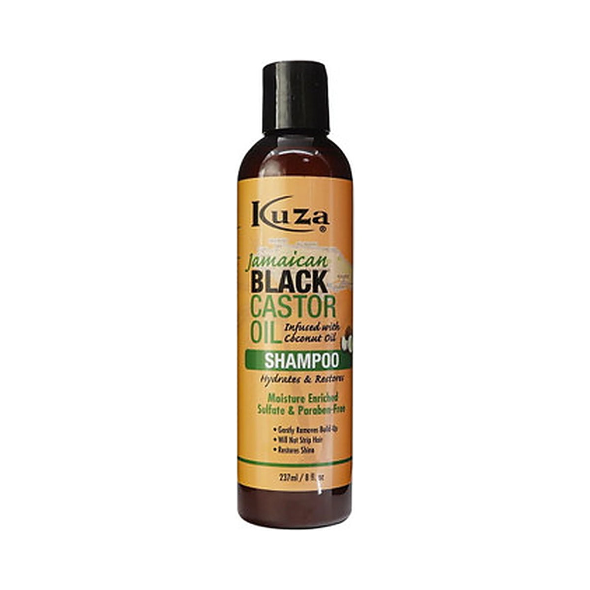 Kuza Jamaican Black Castor Oil Shampoo 8 Oz (Pack of 6)