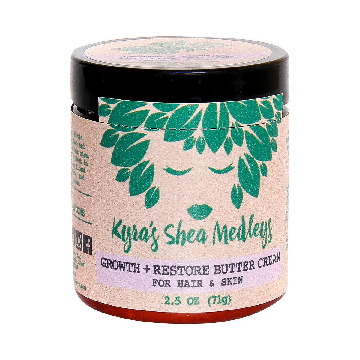 Kyra's Shea Medleys Growth + Restore Butter Cream 2.5 Oz (Pack of 6)