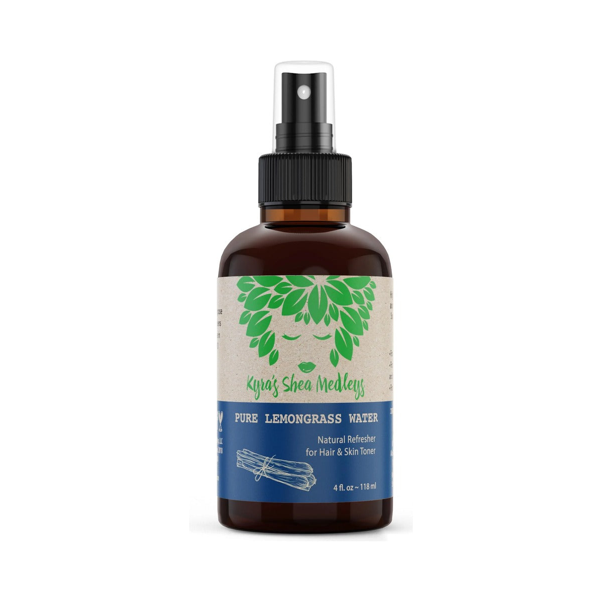 Kyra's Shea Multiuse Lemongrass Water Mist 4 Oz (Pack of 10)