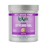 Lekair Style Gel Biotin Clear 20 Oz (Pack of 6)