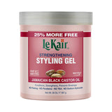 Lekair Style Gel Black Castor 20 Oz (Pack of 6)