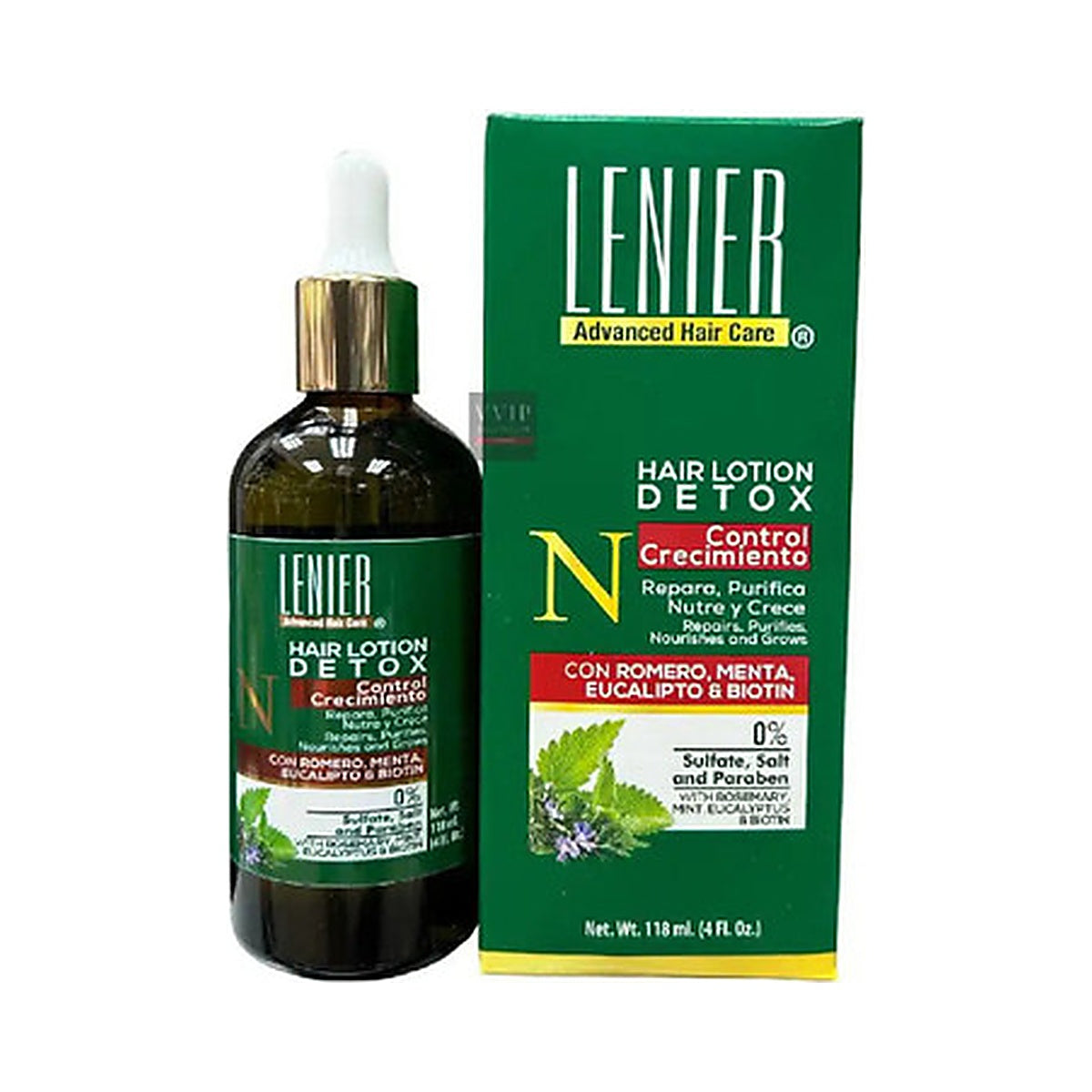 Lenier Detox Hair Lotion 4 Oz (Pack of 24)