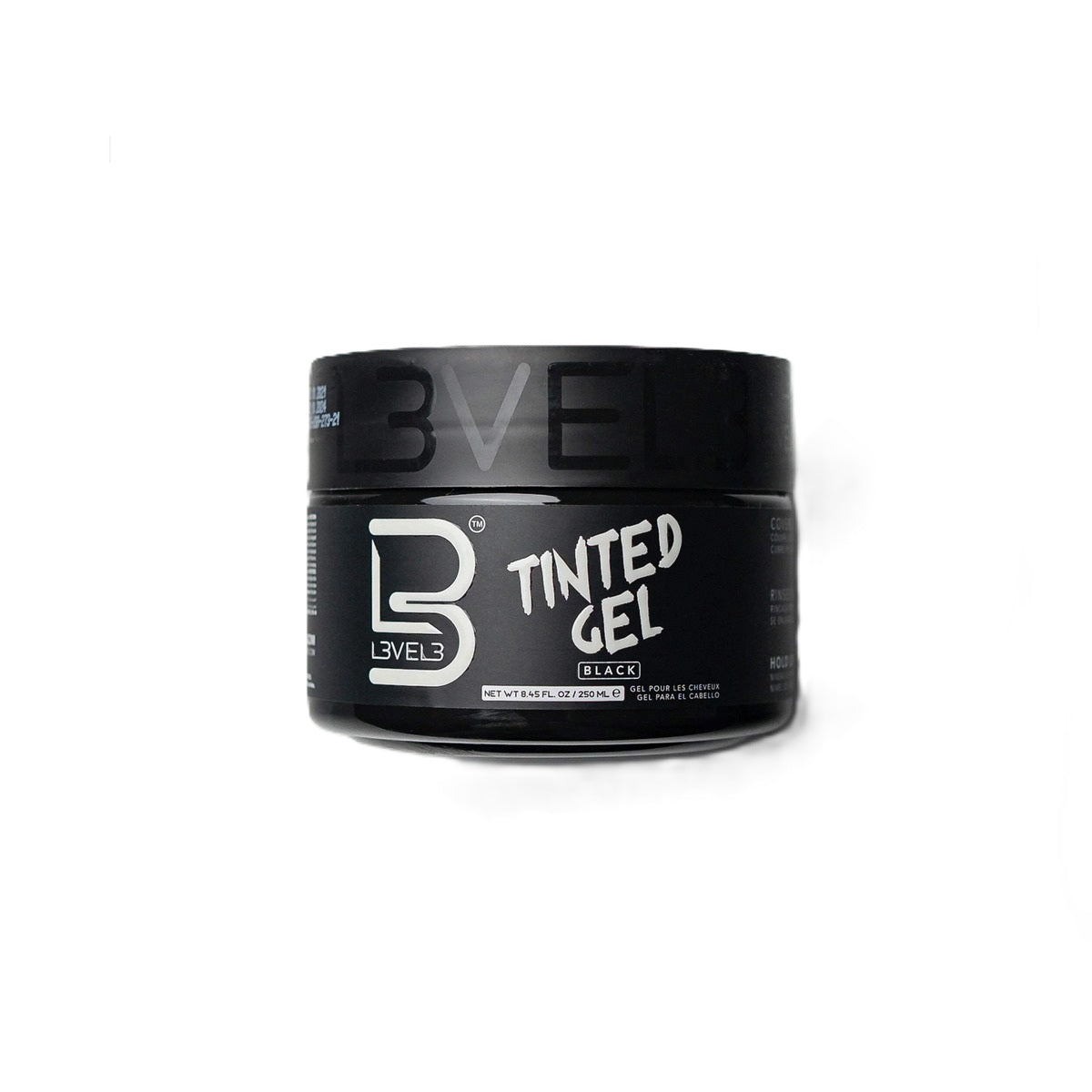 L3VEL3 Tinted Gel Black 8.45 Oz (Pack of 12)