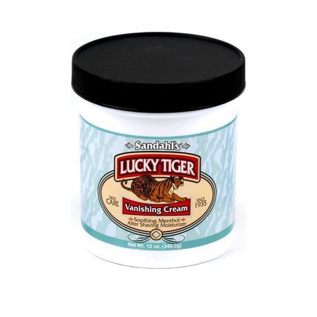 Lucky Tiger Menthol Mint Vanishing Cream 12 Oz (Pack of 12)