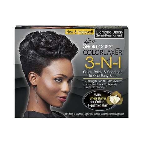 Luster Products ShortLooks ColorLaxer Diamond Black (Pack of 12)