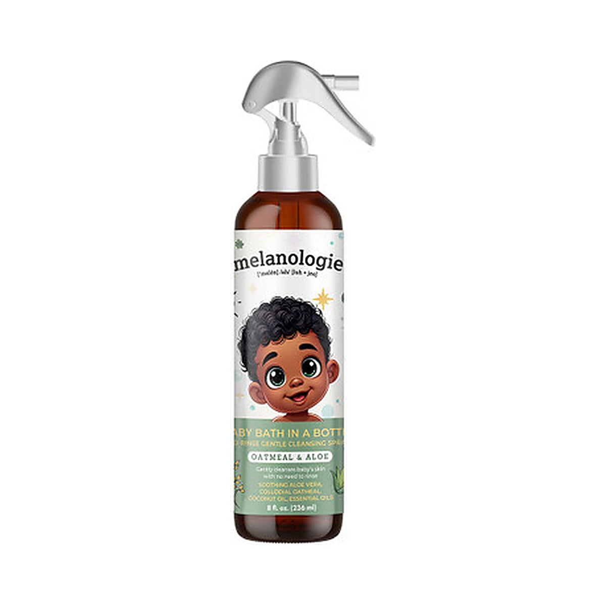 Melanologie Baby Bath Oat & Aloe 8 Oz (Pack of 12)