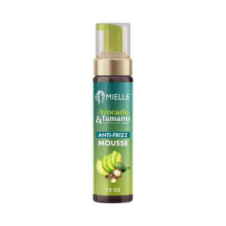 Mielle Organics Avocado & Tamanu Anti-Frizz Mousse 7.5 Oz (Pack of 6)