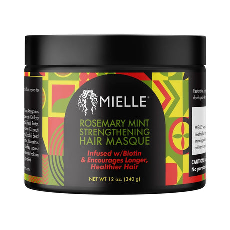 Mielle Organics Rosemary Mint Strengthening Hair Masque 12 Oz (Pack of 6)