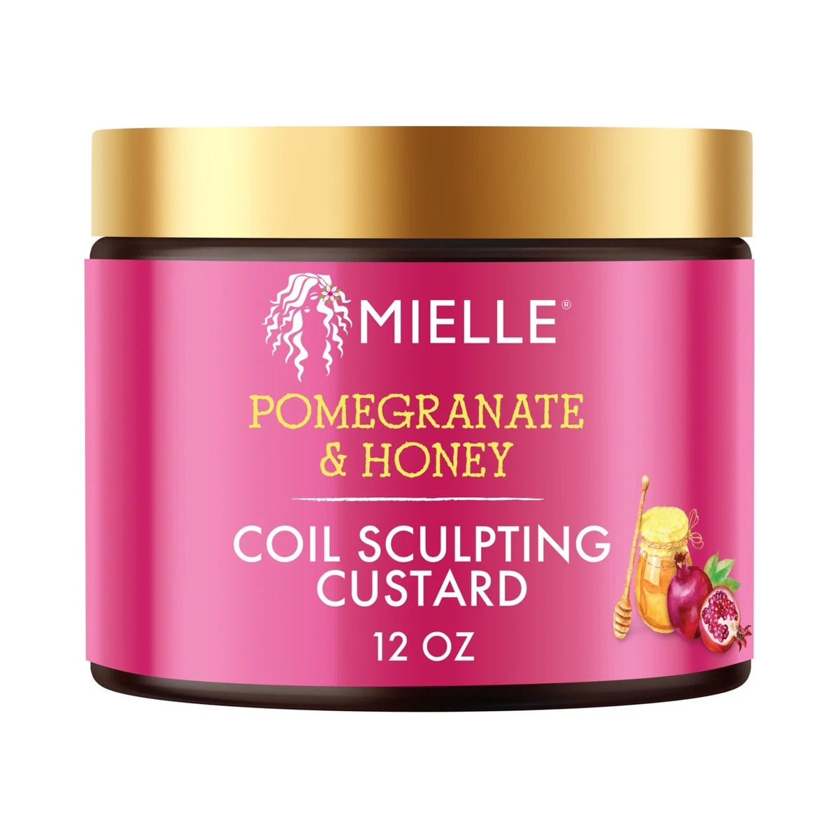 Mielle Organics Pomegranate & Honey Coil Custard 12 Oz (Pack of 6)
