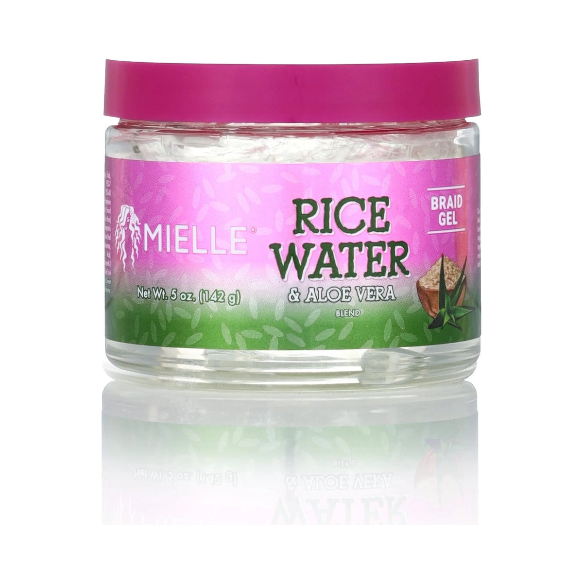 Mielle Organics Rice Water & Aloe Braid Gel 5 Oz (Pack of 6)