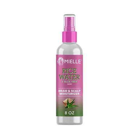 Mielle Organics Rice Water & Aloe Vera Braid Spray 8 Fl Oz (Pack of 6)