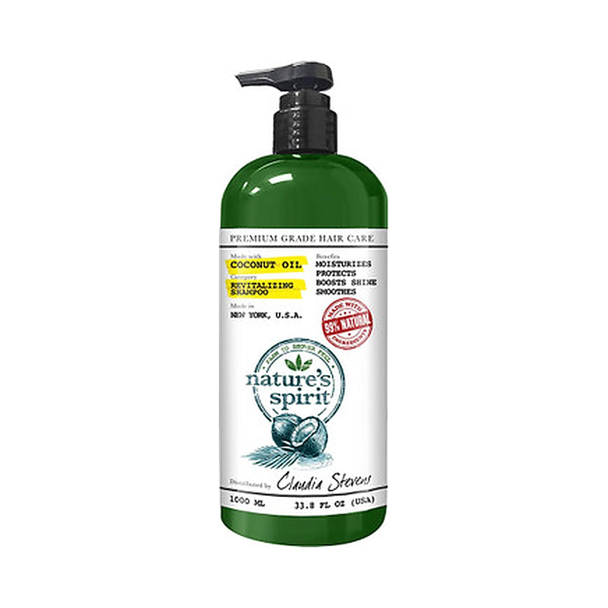 Nature's Spirit Coconut Shampoo 33 Oz (Pack of 6)