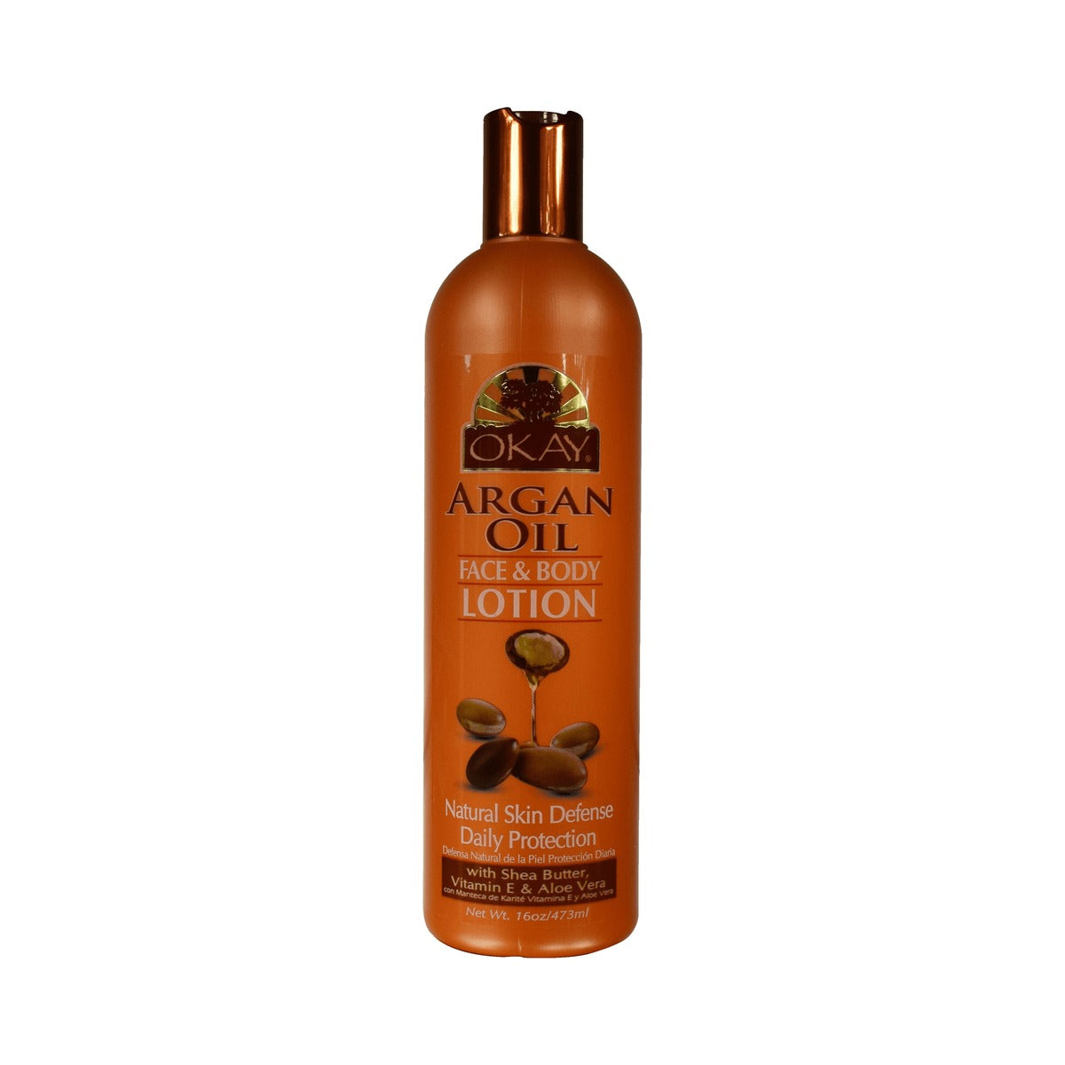 Okay Argan Oil Face & Body Lotion 16 Oz (Pack of 12)