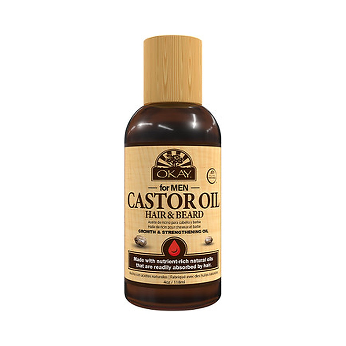 Okay Pure Naturals Castor Oil 4 Oz (Pack of 24)