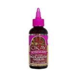 Okay Black Jamaican Castor Oil With Rosemary 4 Oz (Pack of 24)