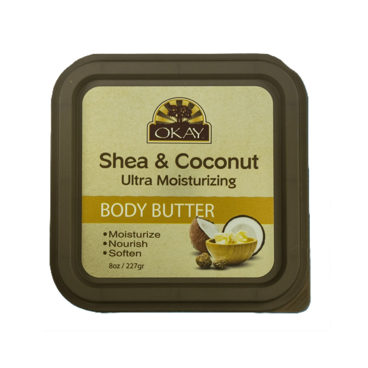 OKAY Pure Naturals Shea & Coconut Body Butter 8 Oz (Pack of 12)