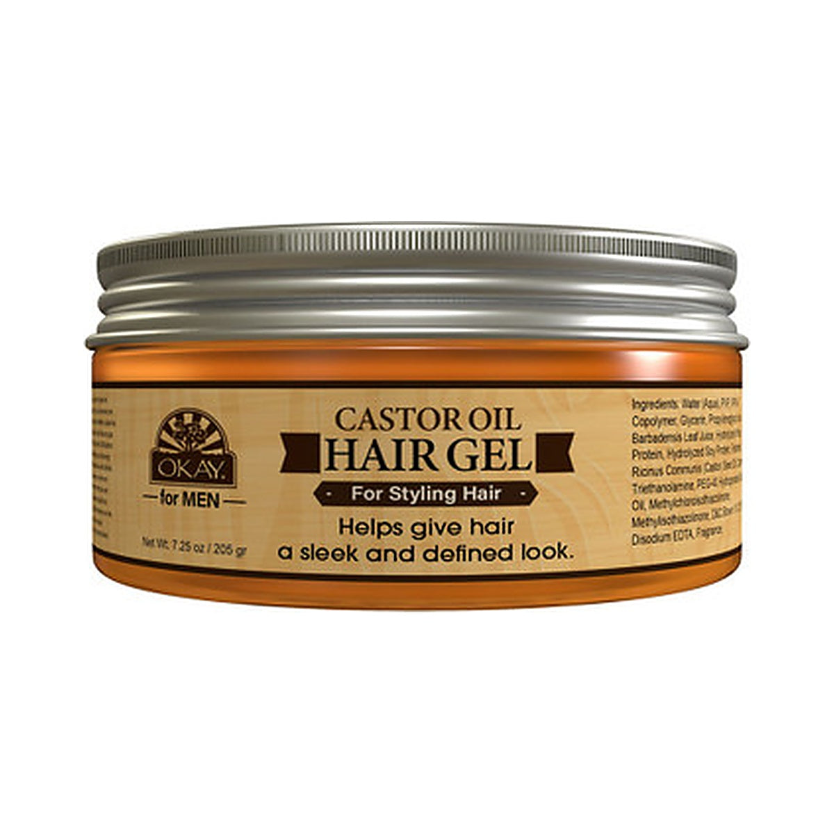 OKAY Castor Oil Hair Gel 7.25 Oz (Pack of 12)