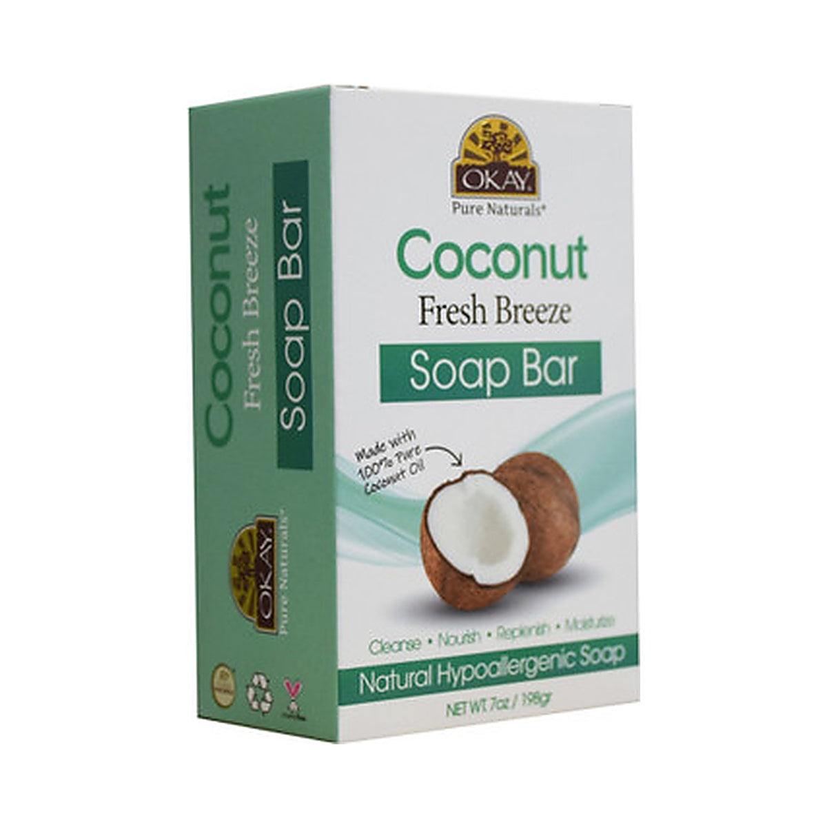 Okay Coconut Fresh Breeze Soap Bar 7 Oz (Pack of 36)