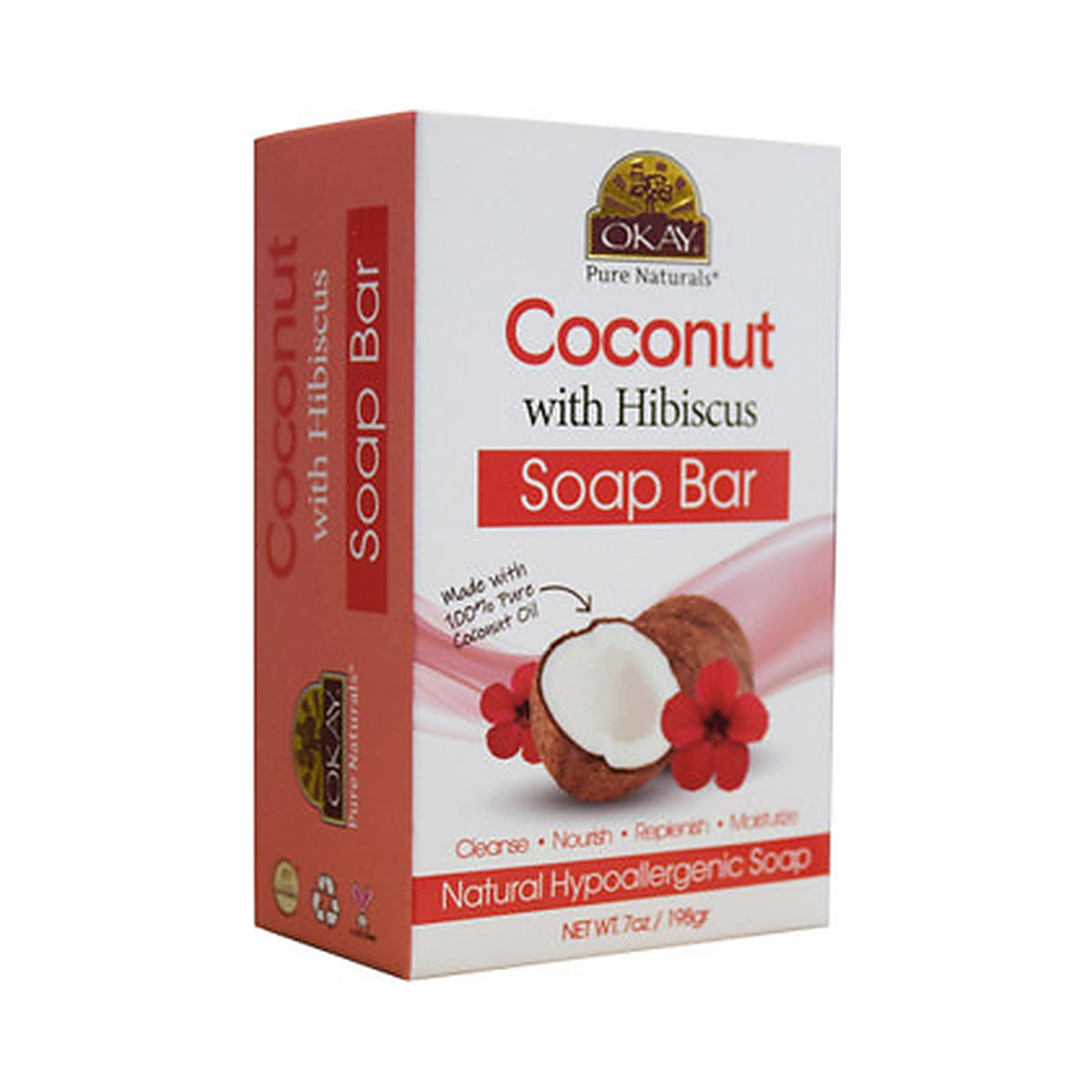 Okay Coconut Hibiscus Soap Bar 7 Oz (Pack of 36)