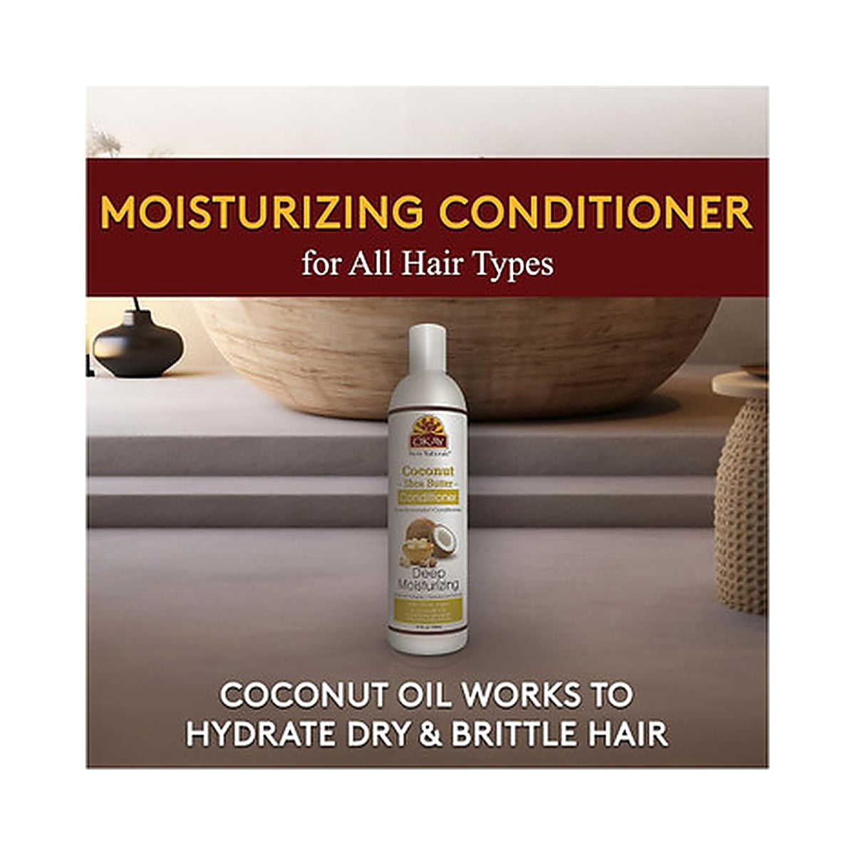 OKAY Coconut Shea Butter Deep Moisturizing Conditioner 12 Oz (Pack of 12)