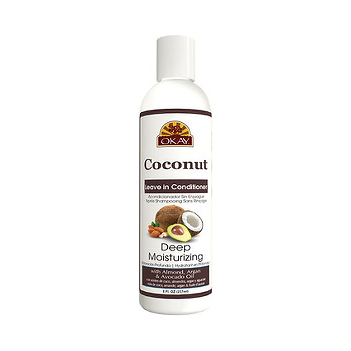 Okay Coconut Deep Moisturizing Leave-In Conditioner 8 Oz (Pack of 12)