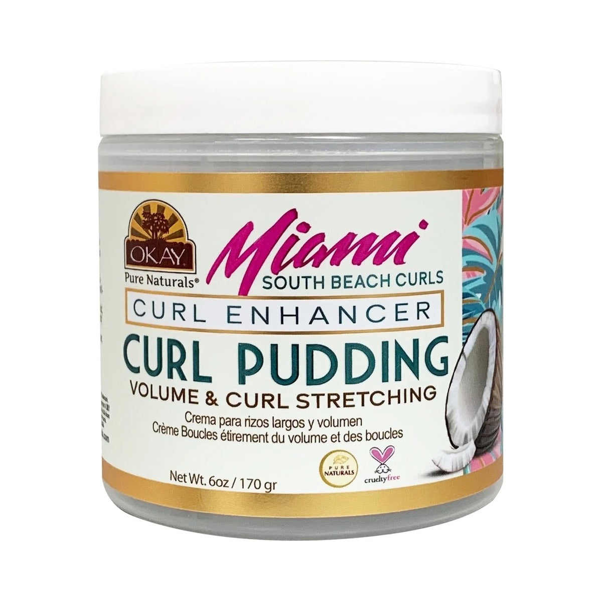 Okay Miami South Beach Curls Curl Pudding 6 Oz (Pack of 12)