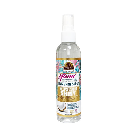 OKAY Pure Naturals Miami South Beach Hair Shine Spray 4 Oz (Pack of 12)