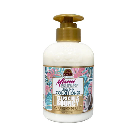 OKAY Miami South Beach Curls Leave-In Conditioner 12 Oz (Pack of 12)