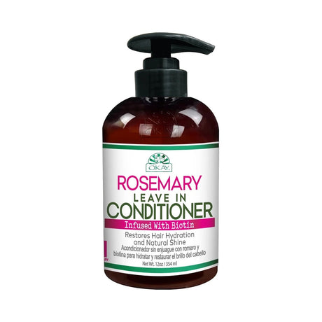 OKAY Rosemary Leave-In Conditioner 12 Oz (Pack of 12)