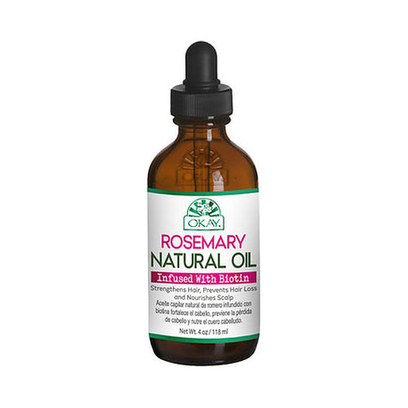 OKAY Rosemary Natural Hair Oil with Biotin 4 Oz (Pack of 12)