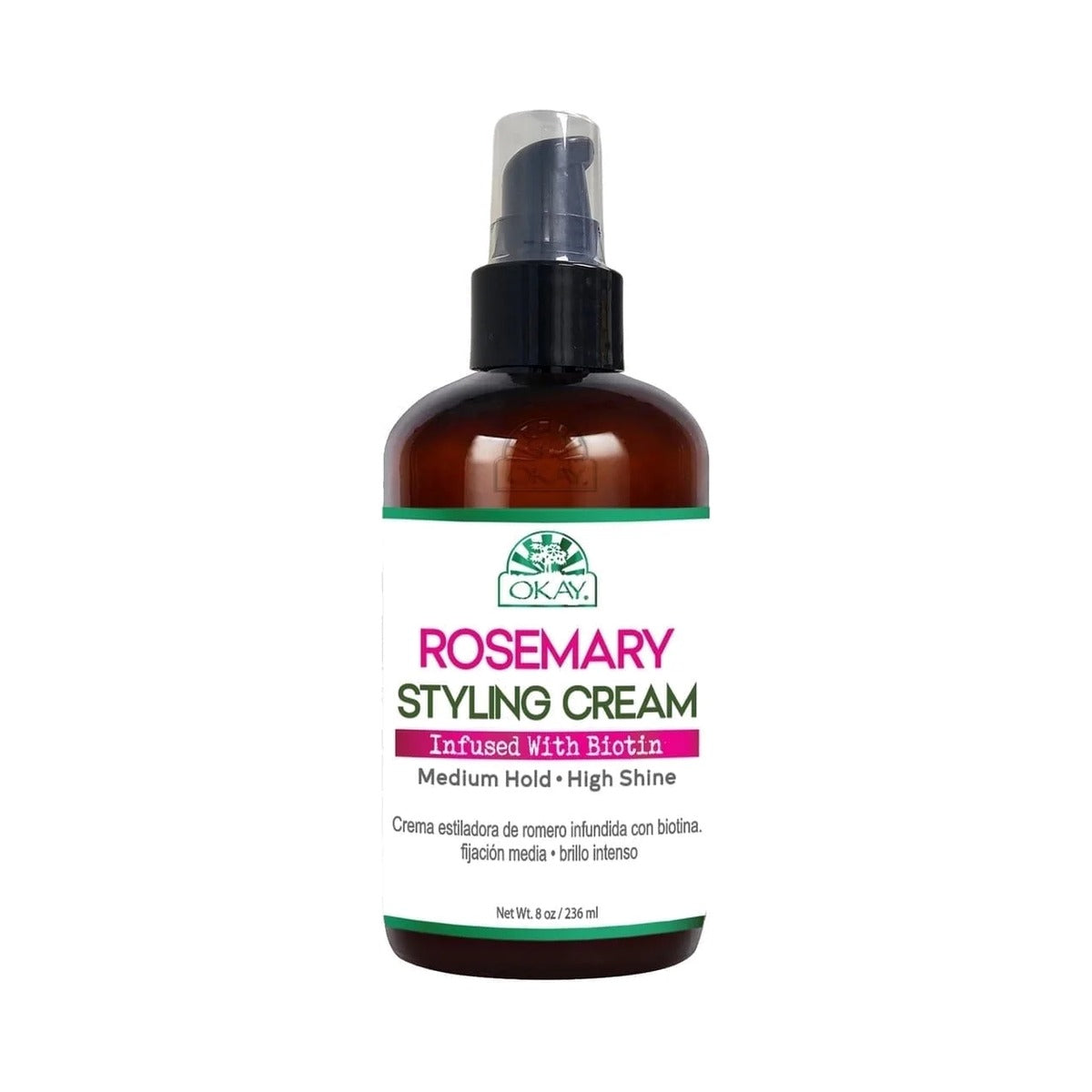OKAY Rosemary Styling Cream 8 Oz (Pack of 12)