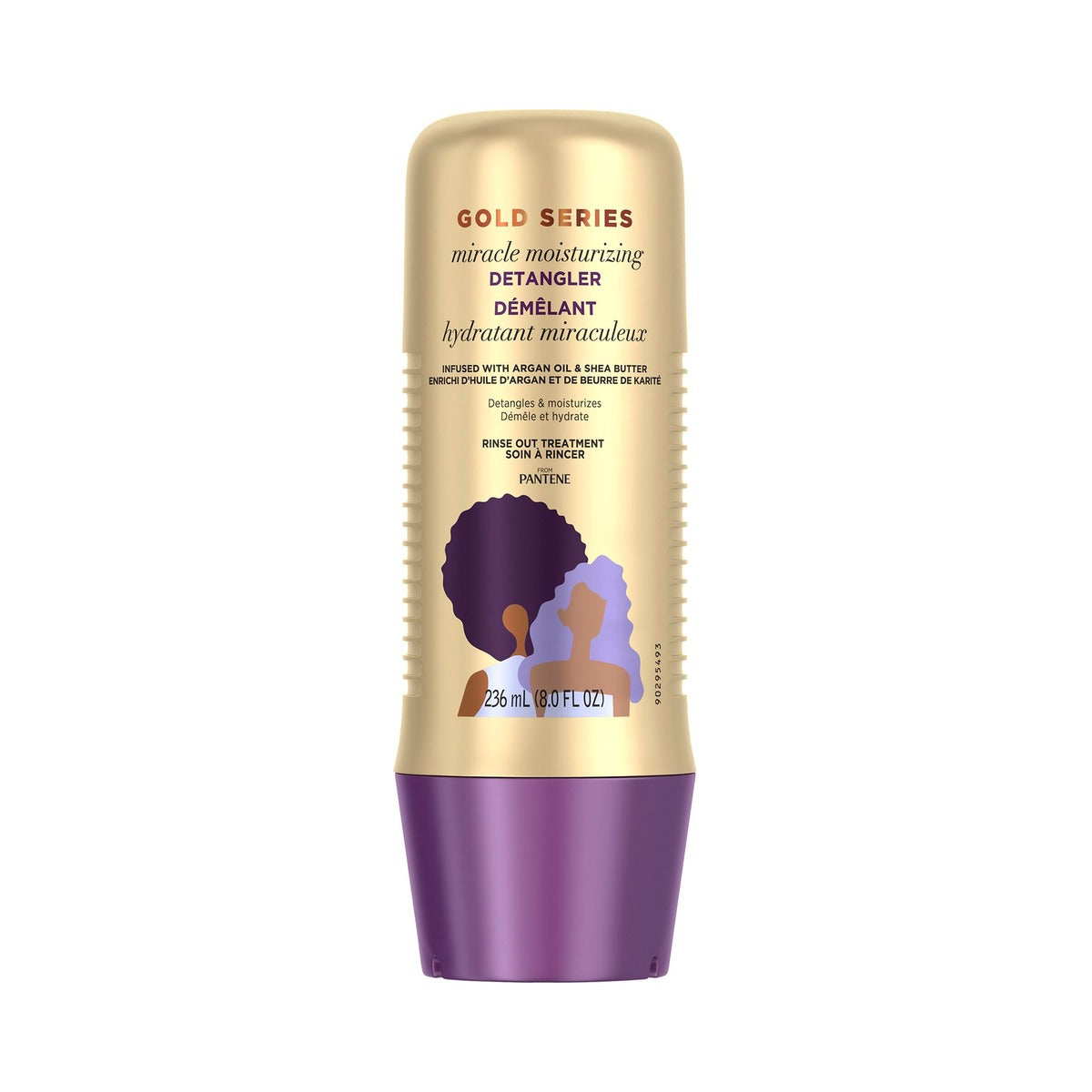 Pantene Gold Series Miracle Hair De-tangler with Argan Oil 8 Fl Oz (Pack of 6)