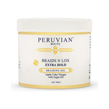Peruvian White Braids N Lox Extra Hold Gel 16 Fl Oz (Pack of 6)