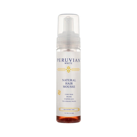 Peruvian White Natural Hair Mousse 7.25 Oz (Pack of 6)