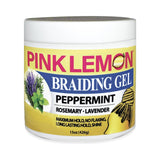 Pink Lemon Braiding Gel Peppermint 5 Oz (Pack of 48)