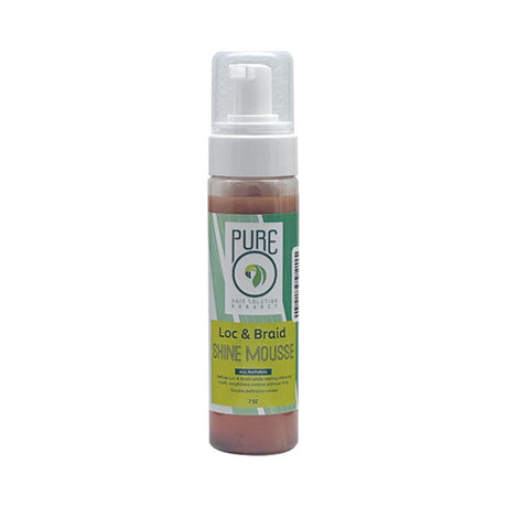 PureO Natural Loc & Braid Shine Mousse 7 Oz (Pack of 12)