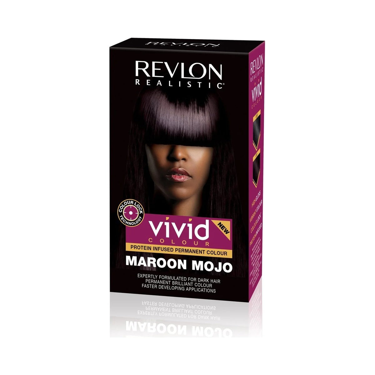 Revlon Vivid Colour Permanent Hair Color Maroon Mojo 3.7 Oz (Pack of 12)