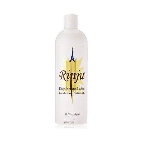 Rinju Body & Hand Lotion Enriched With Vitamin E 16 Oz (Pack of 12)