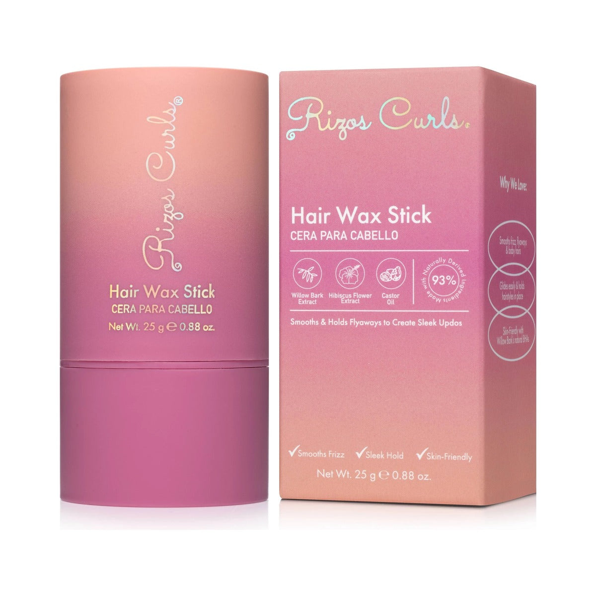 Rizos Curls Hair Wax Stick 0.88 Oz (Pack of 24)