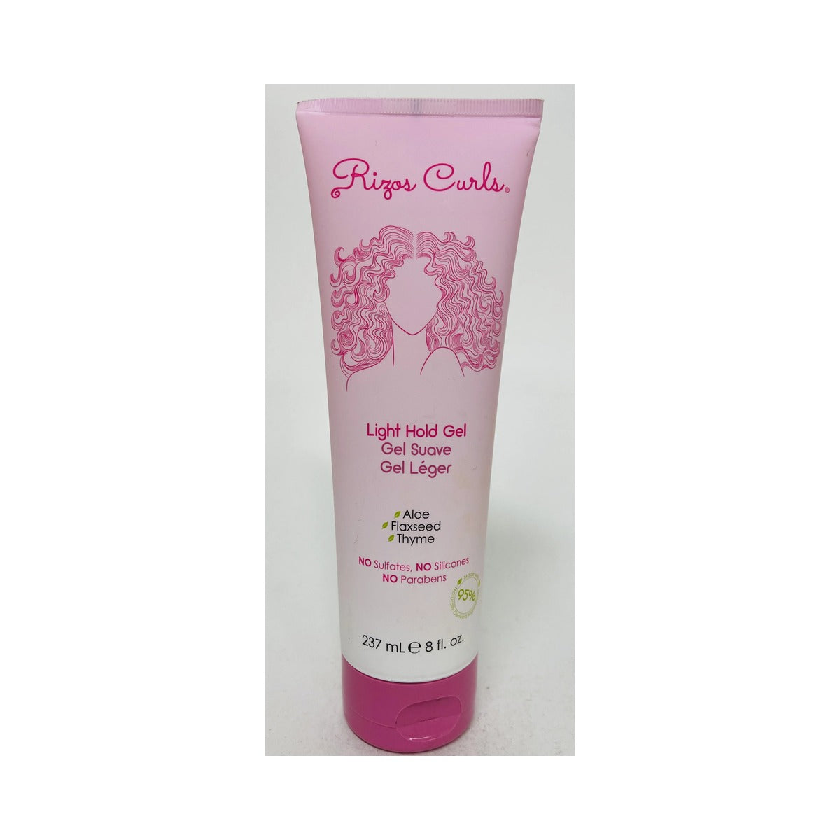 Rizos Curls Light Hold Gel 8 Fl Oz (Pack of 12)