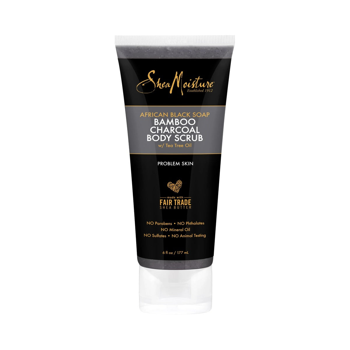 SheaMoisture African Black Soap & Charcoal Body Scrub 6 Oz (Pack of 24)