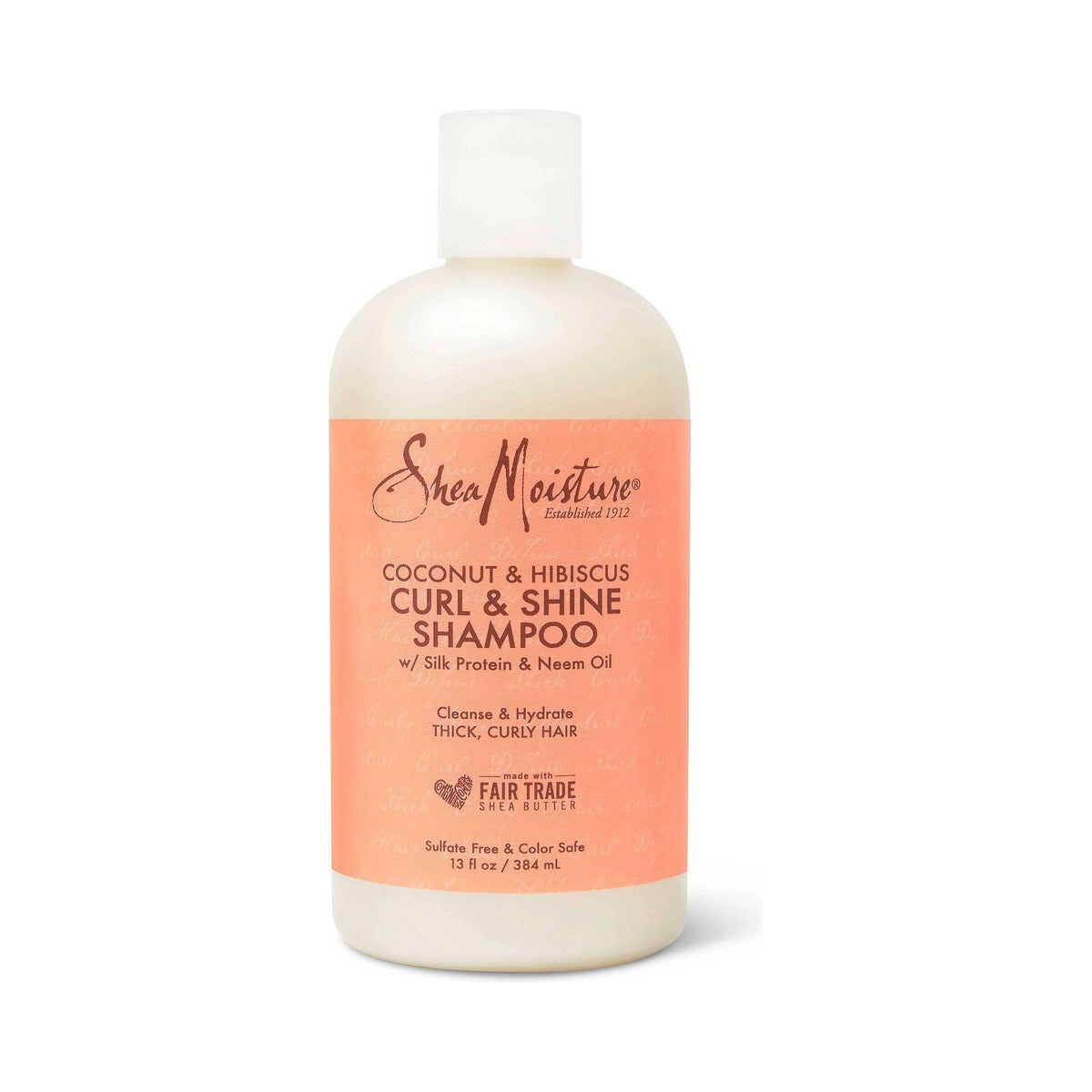 SheaMoisture Coconut & Hibiscus Curl Shampoo 13 Fl Oz (Pack of 4)